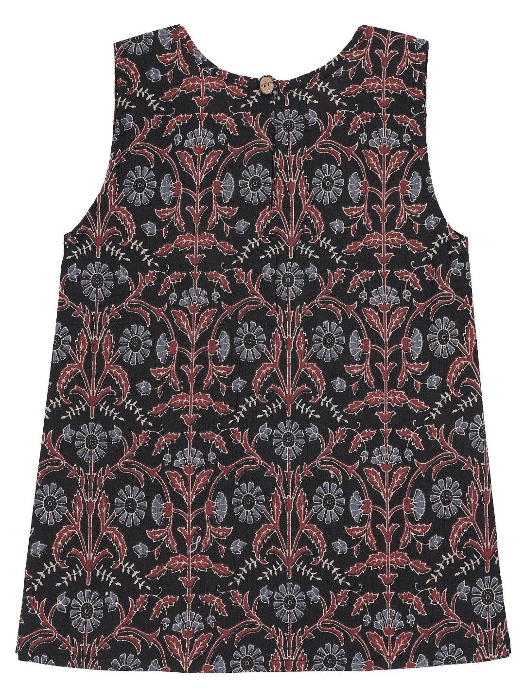 Kids Sleeveless Cotton Top (Black)