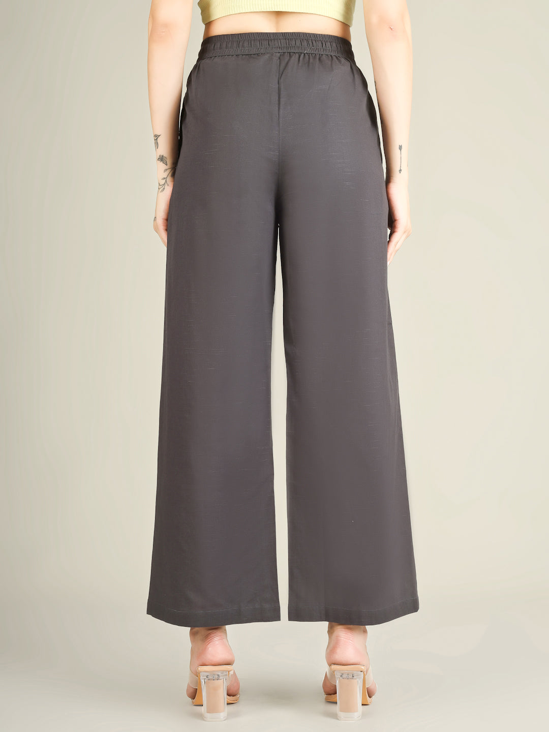 Slate Grey Premium Cotton Linen Trouser