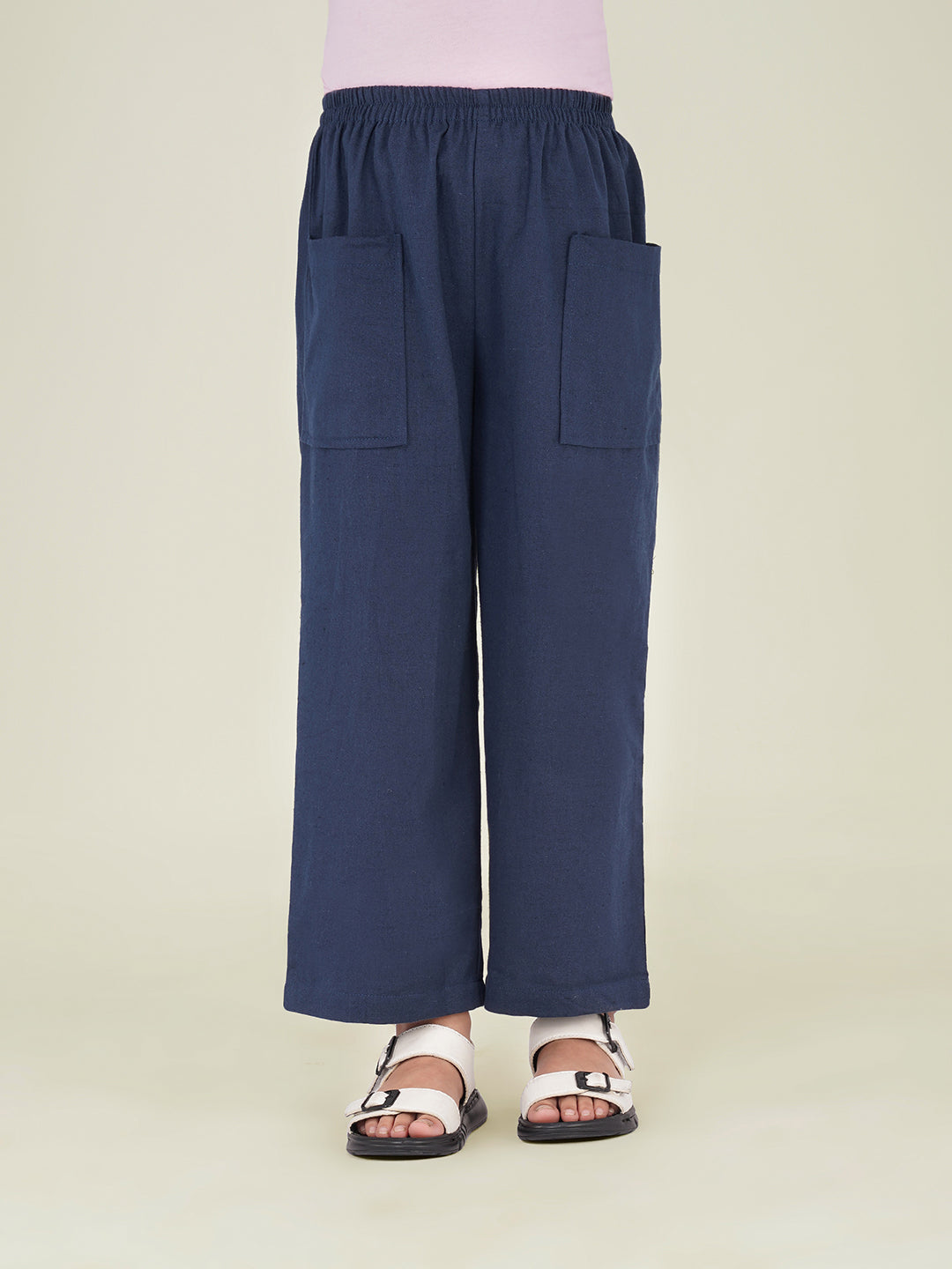 Kids Teal Green Cotton Trouser