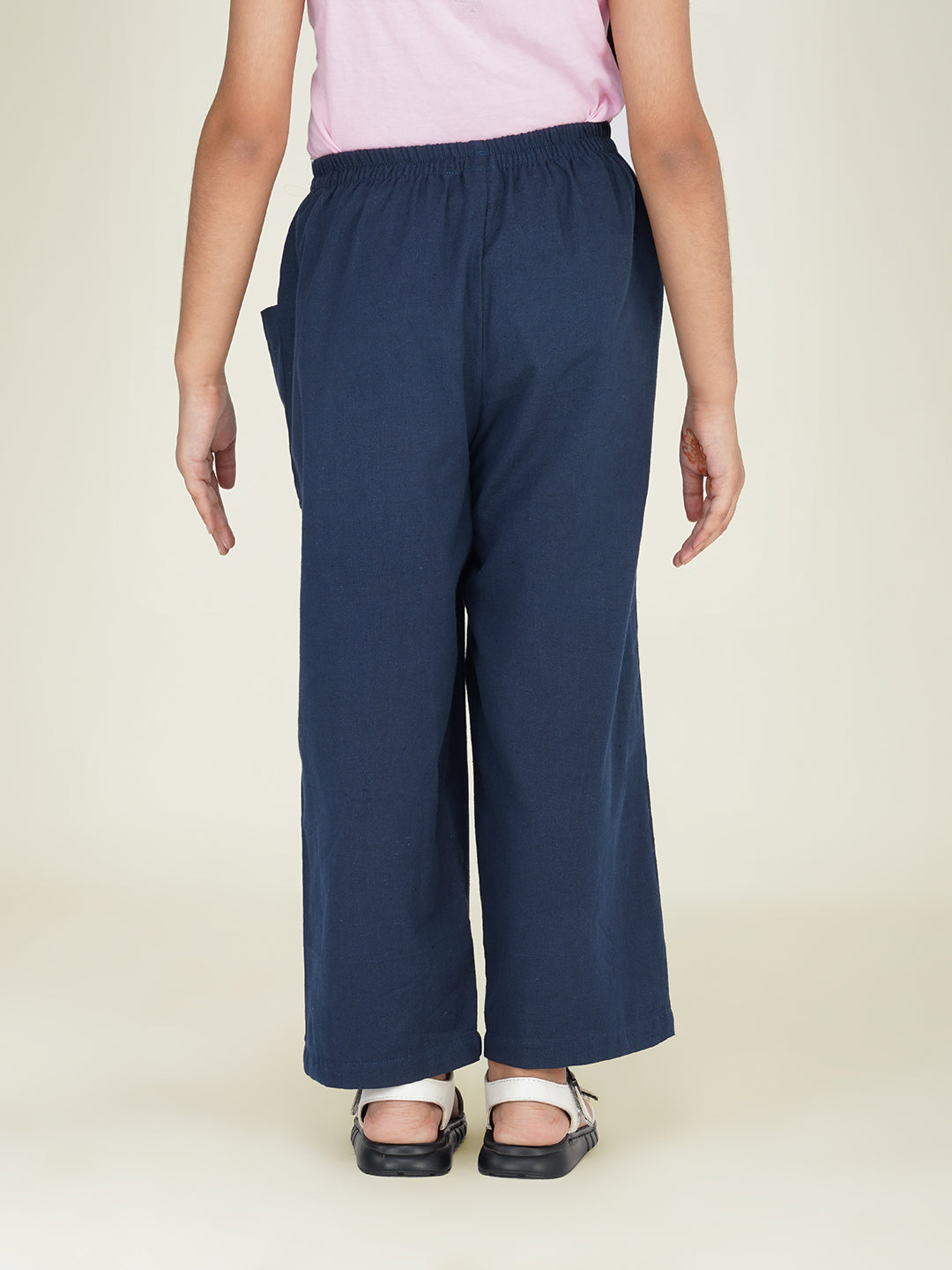 Kids Teal Green Cotton Trouser