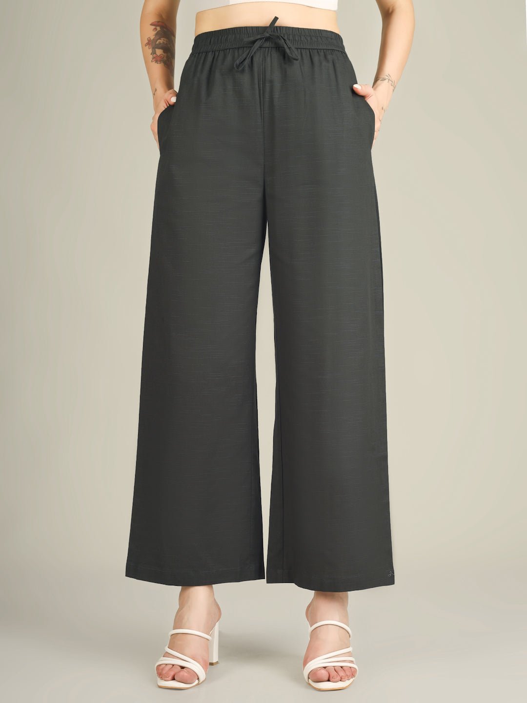 Forest Green Premium Cotton Linen Trouser