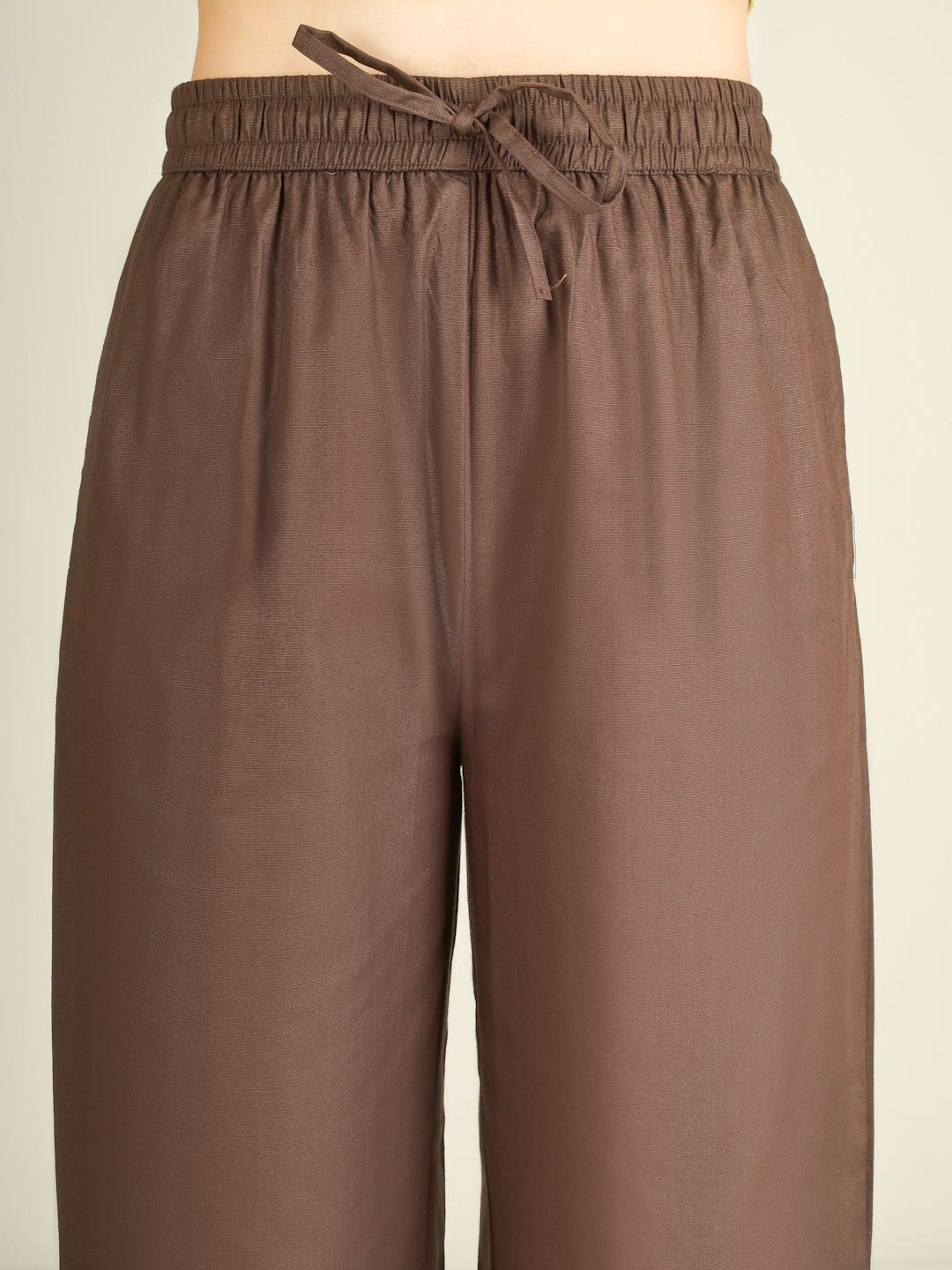 Brown Premium Cotton Linen Trouser