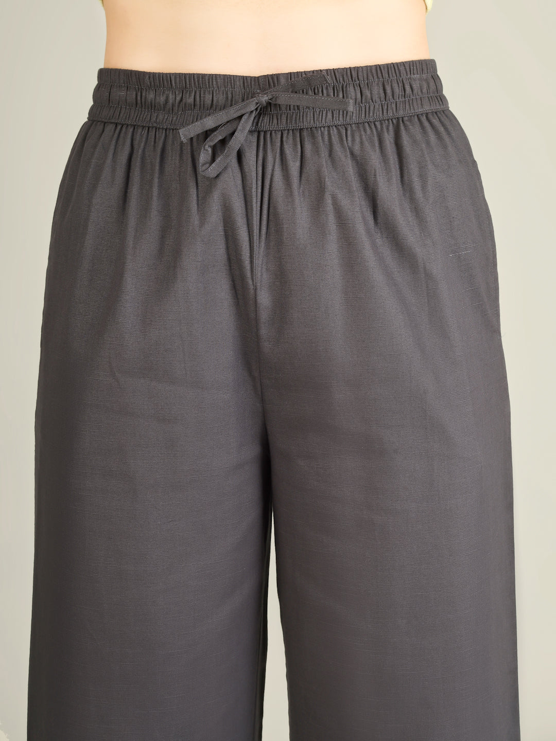 Slate Grey Premium Cotton Linen Trouser