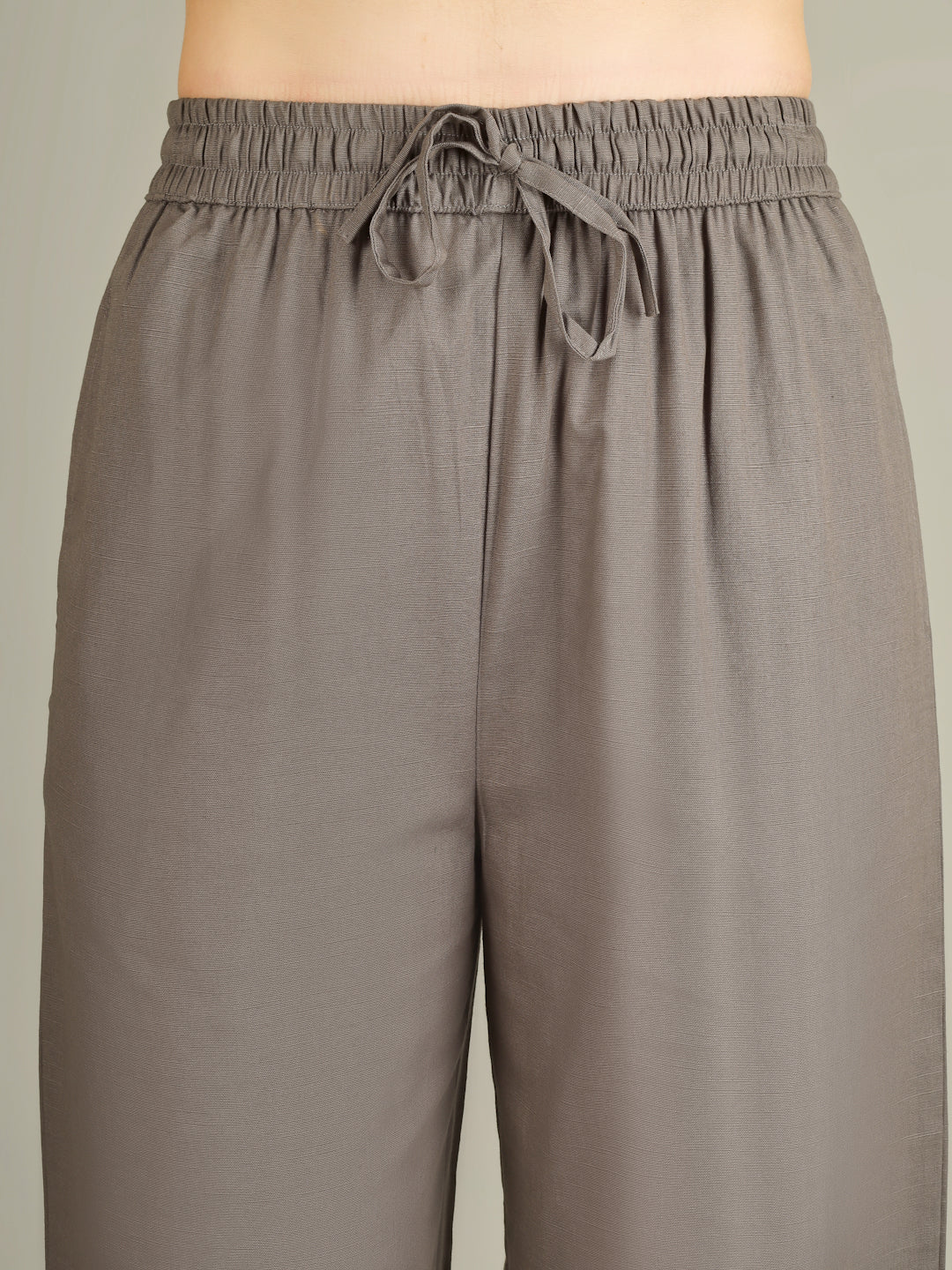Grey Premium Cotton Linen Trouser