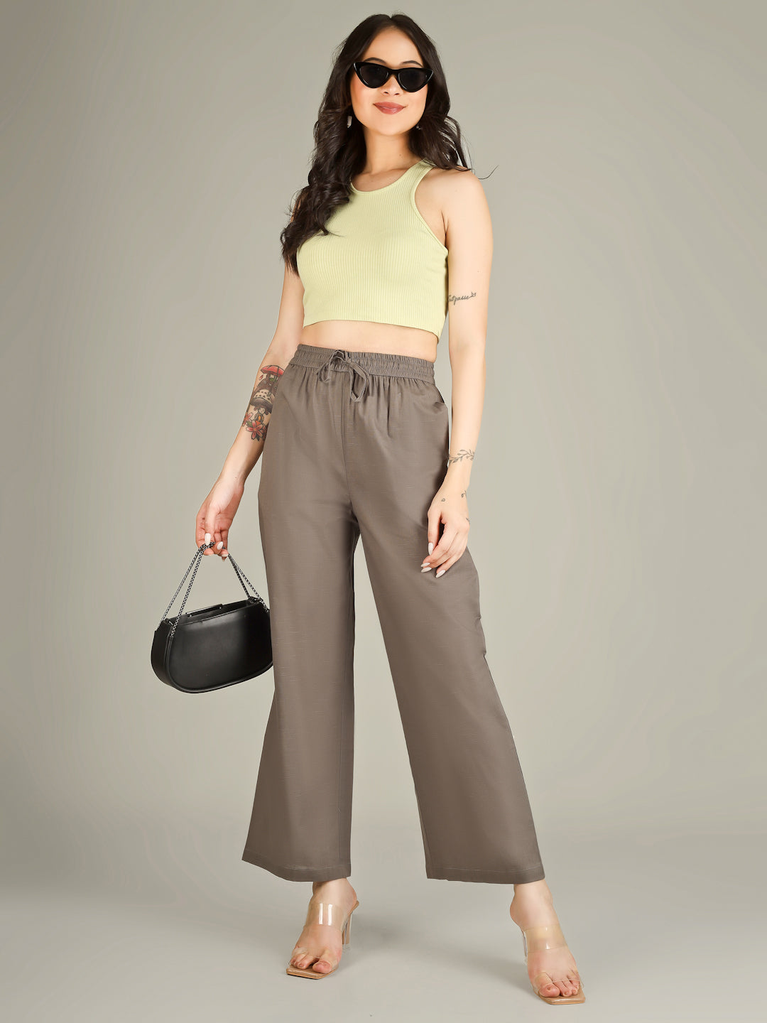 Grey Premium Cotton Linen Trouser