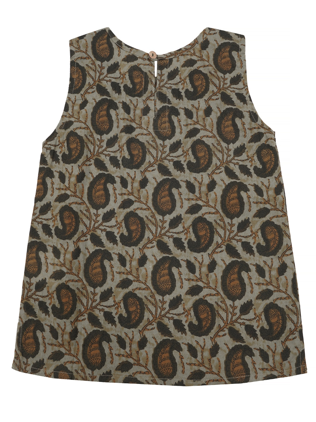 Kids Sleeveless Cotton Top (Green)