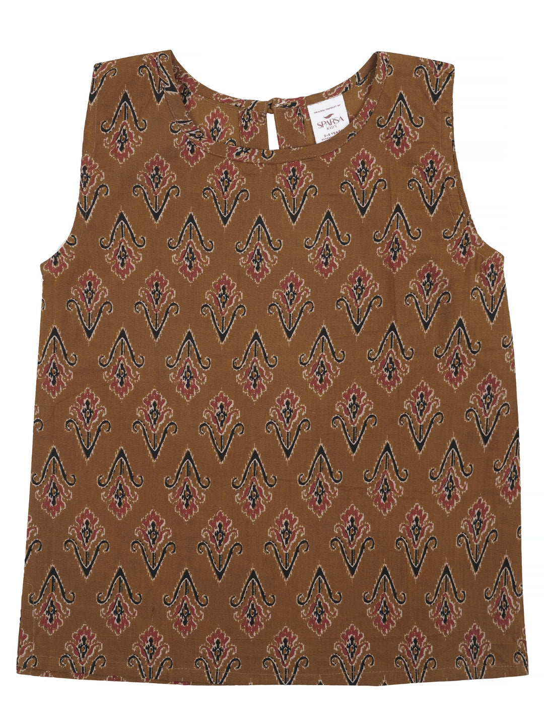 Kids Sleeveless Cotton Top (Mustard)