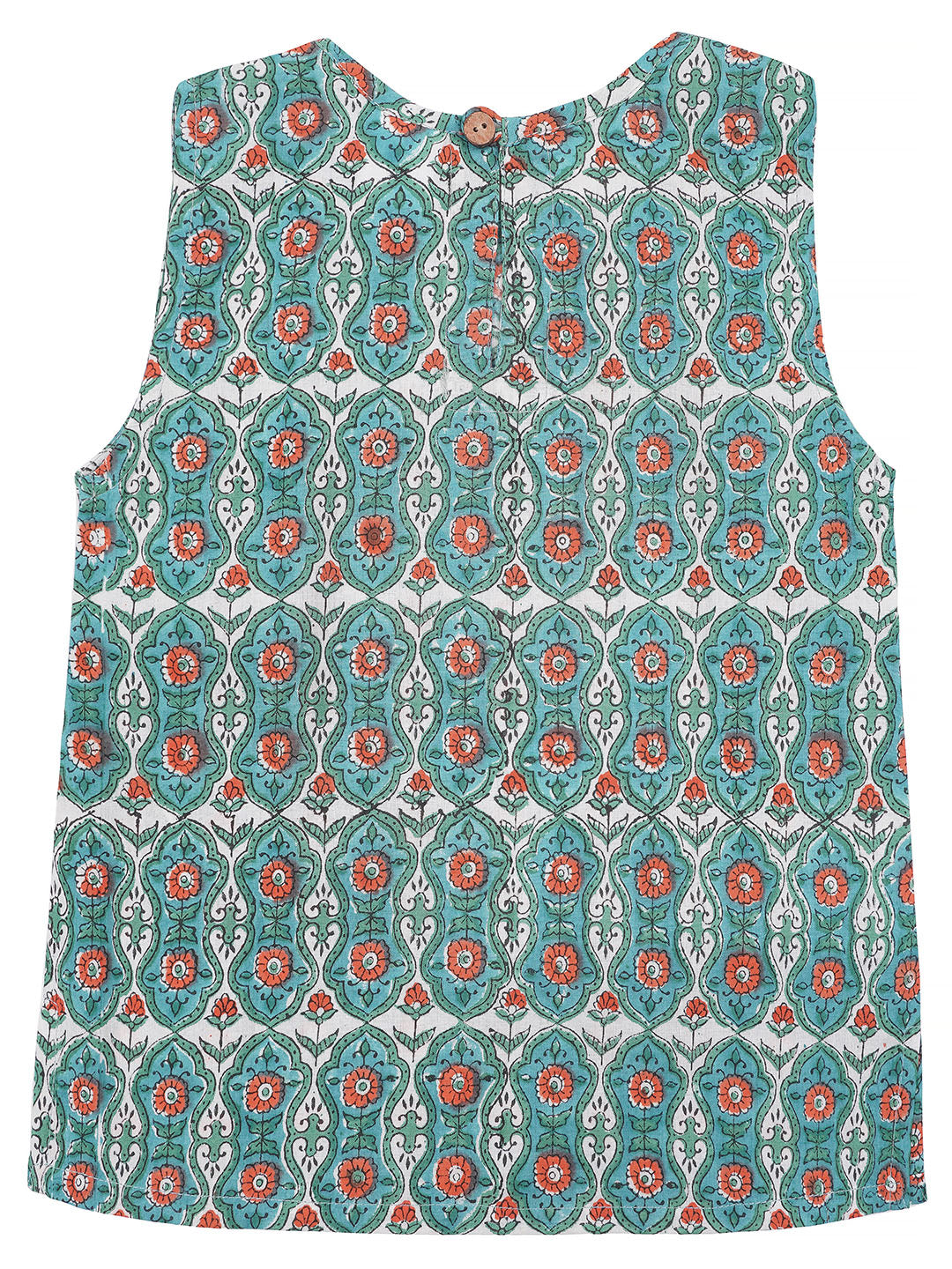Kids Sleeveless Cotton Top (Blue)