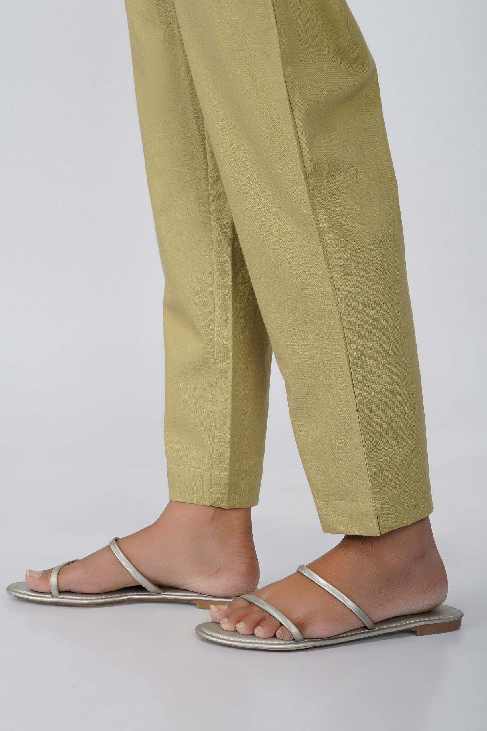 Chikoo Cotton Trouser for Women