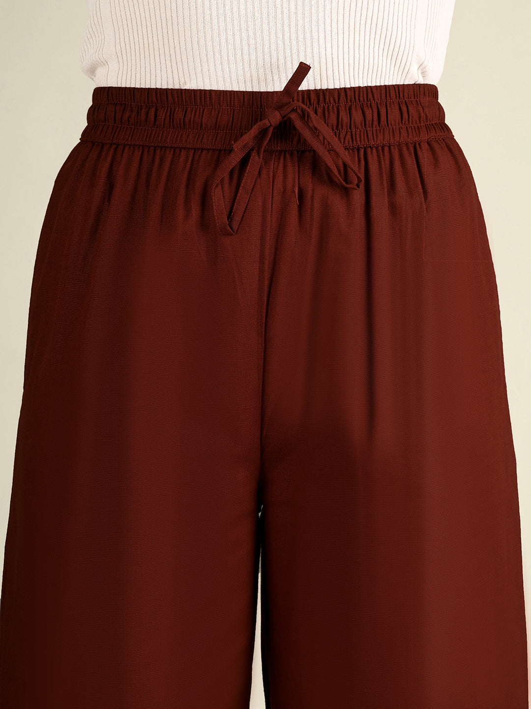 Rust Premium Cotton Linen Trouser