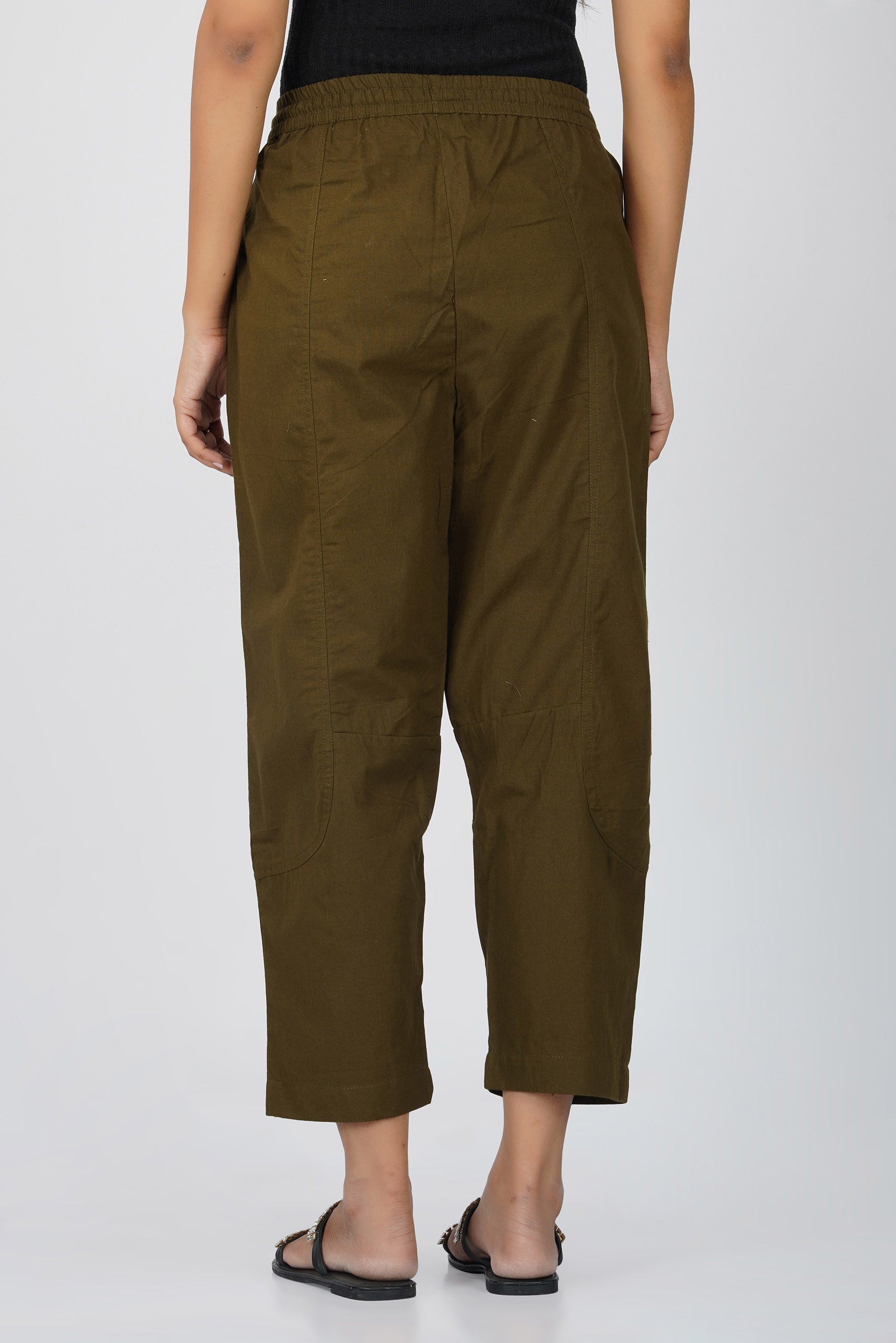Olive Baggy Pant