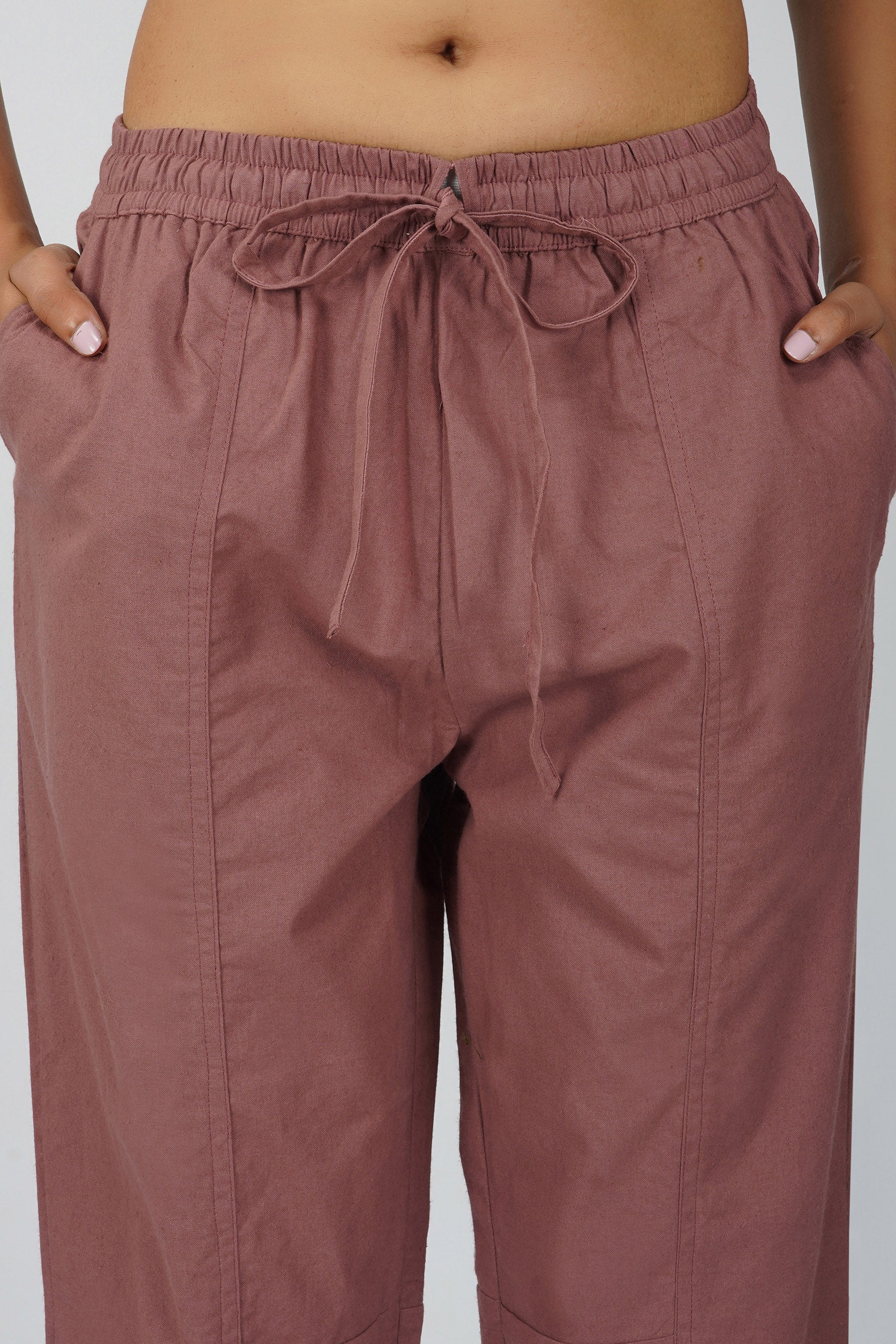 Rose Taupe Baggy Pant