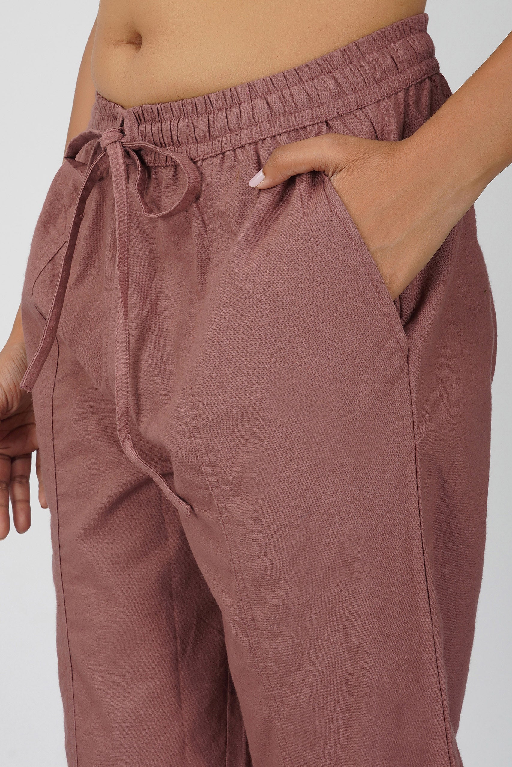 Rose Taupe Baggy Pant
