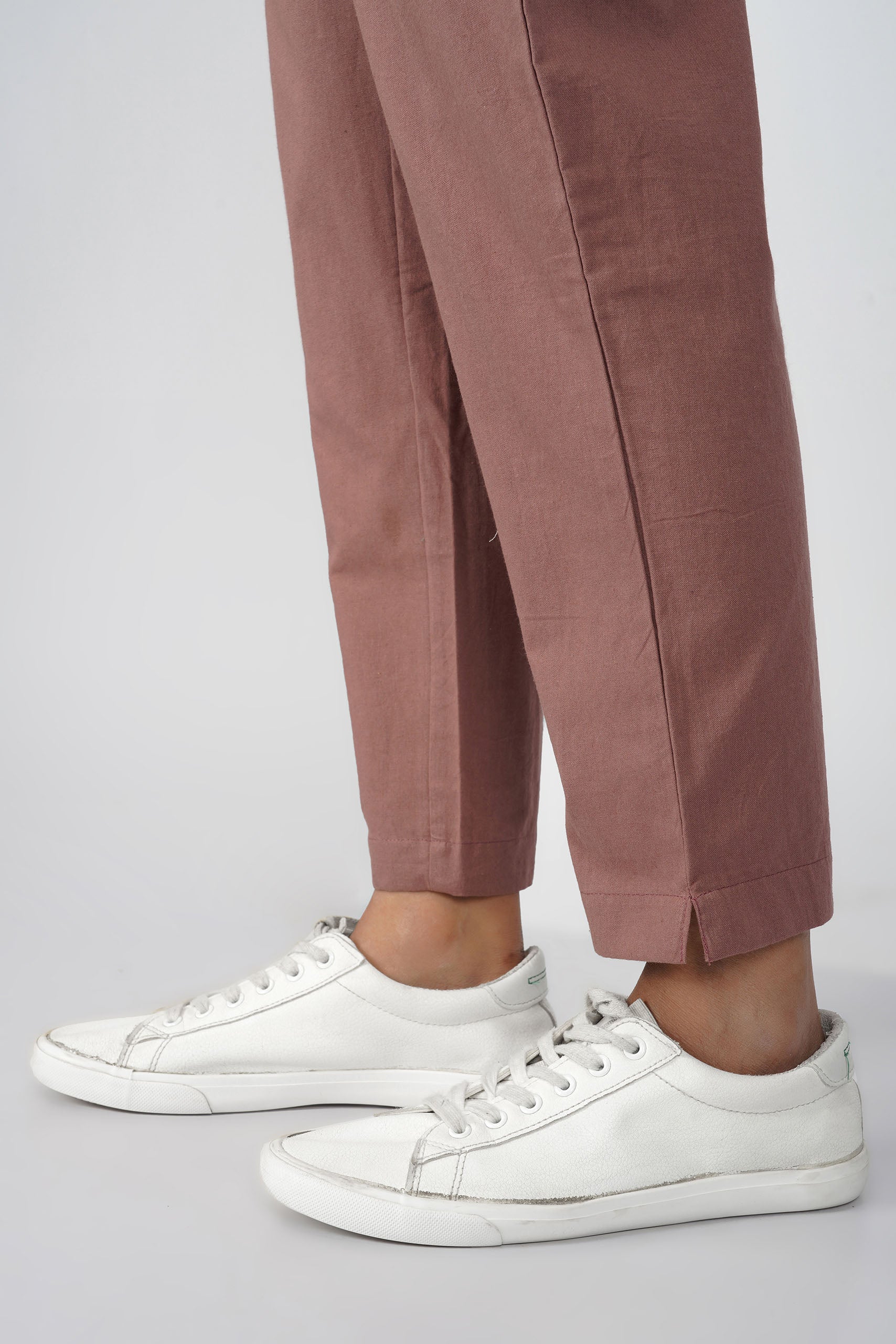 Rose Taupe Cotton Trouser for Women