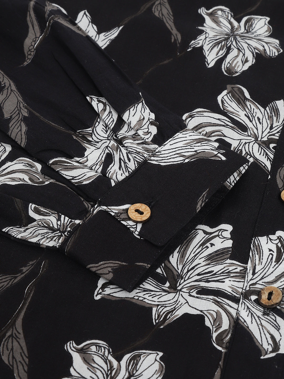 Black Printed Cotton Co-ord Set