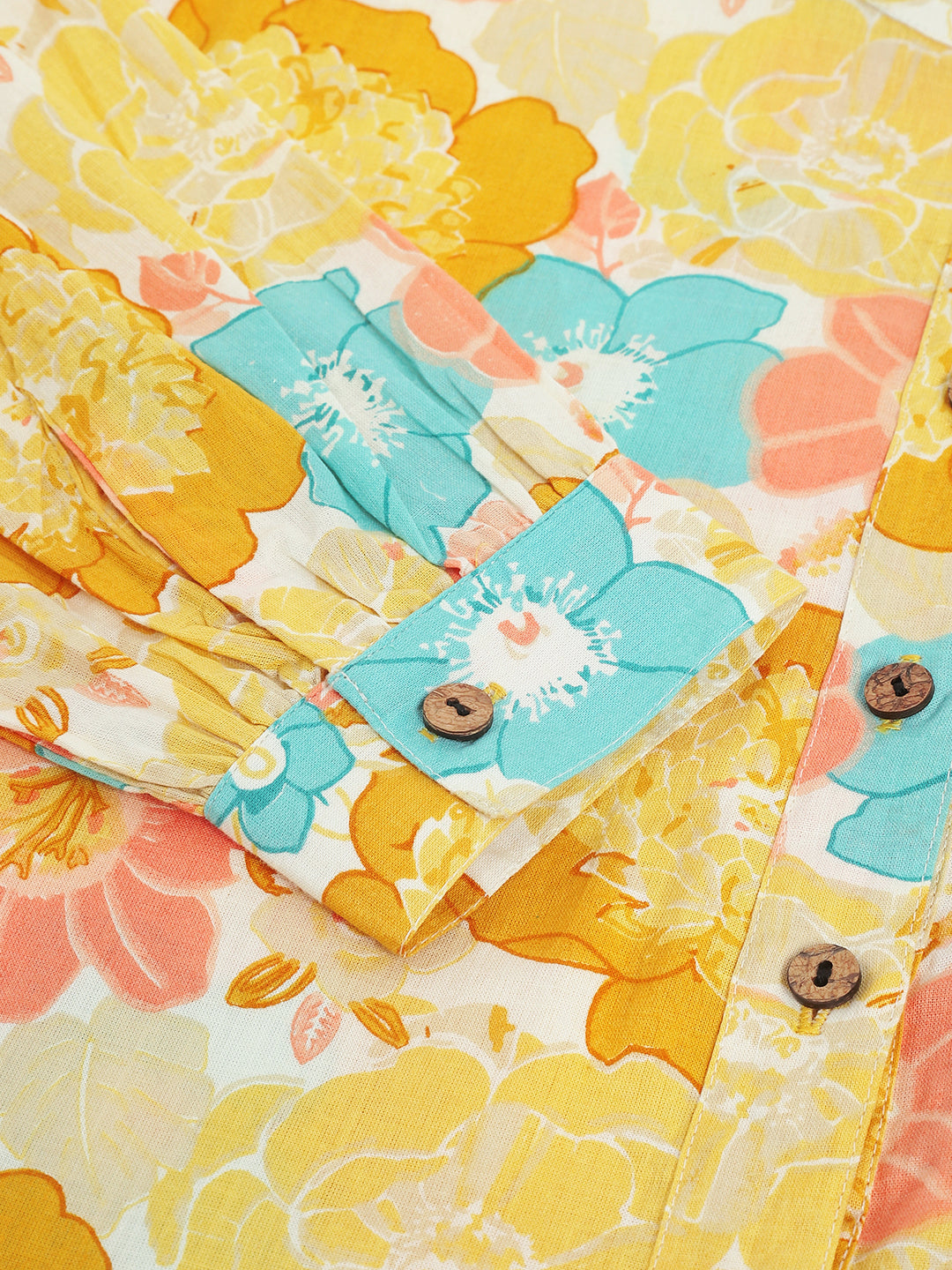 Yellow Printed Cotton Co-ord Set