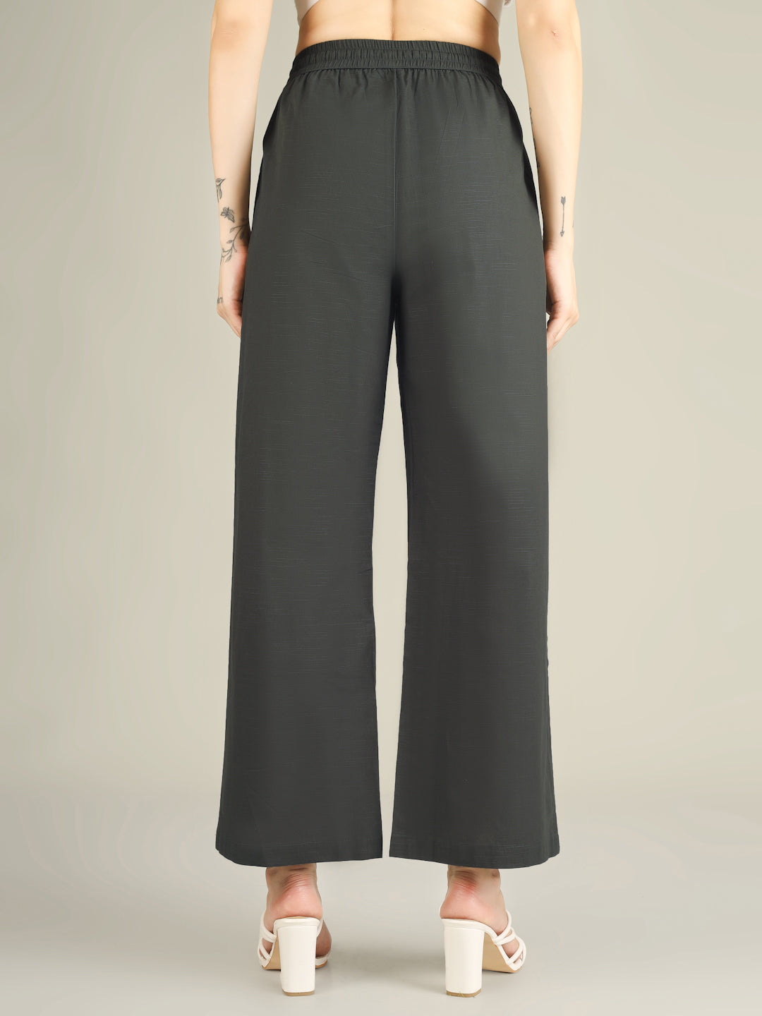 Forest Green Premium Cotton Linen Trouser
