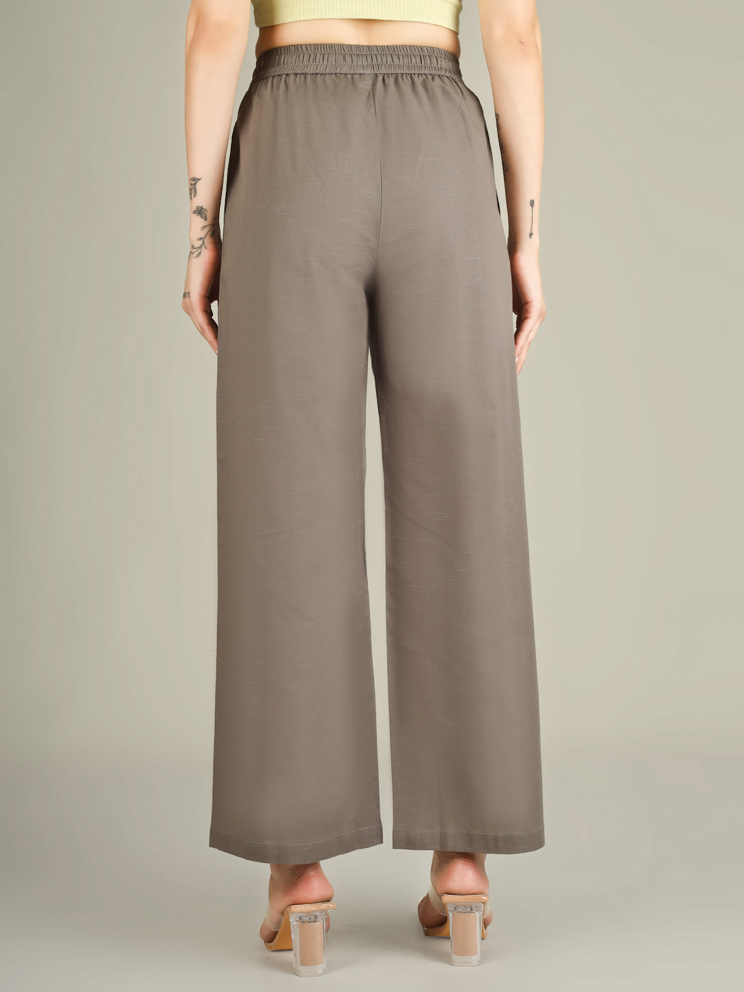 Grey Premium Cotton Linen Trouser