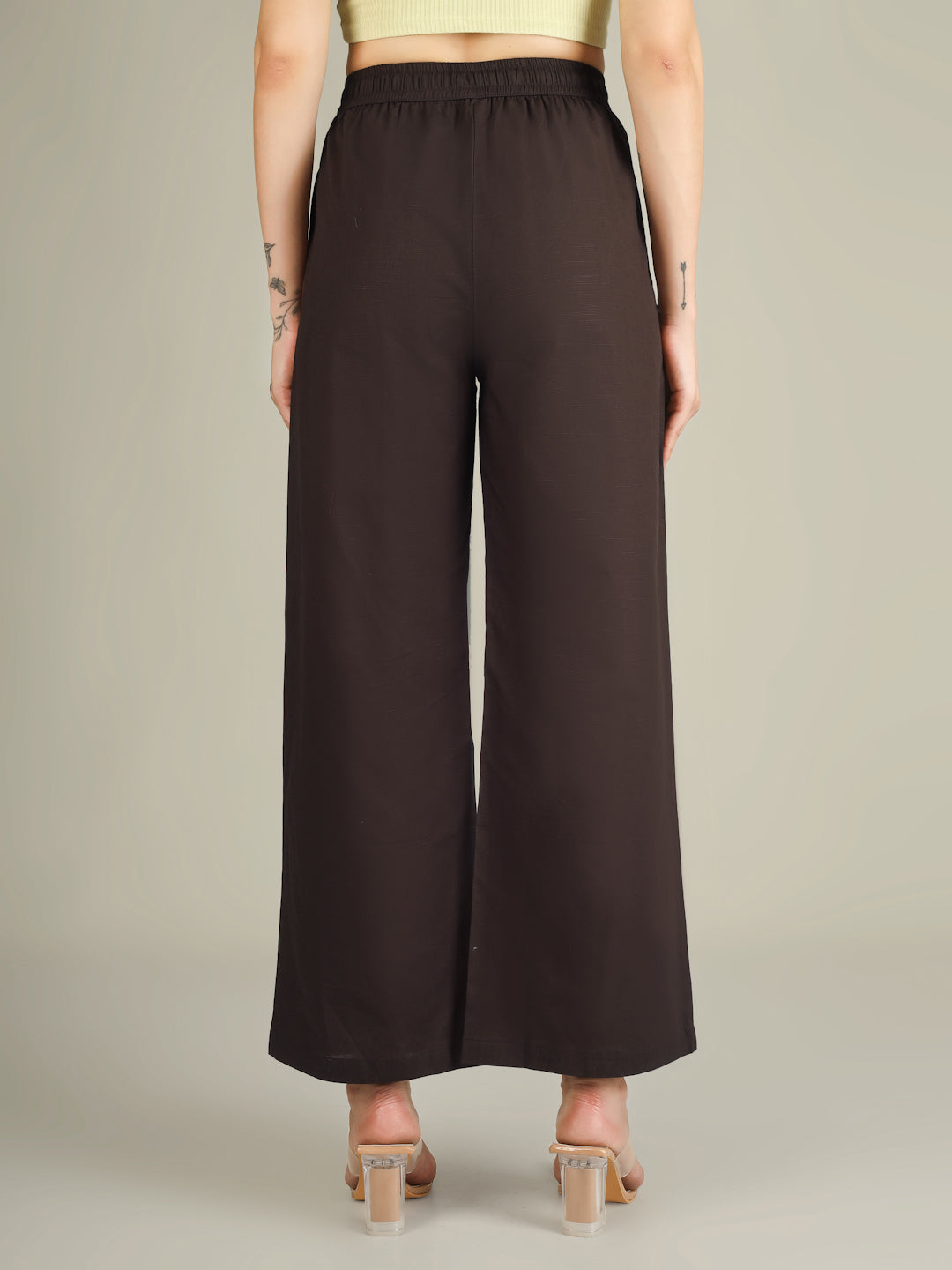Brown Premium Cotton Linen Trouser