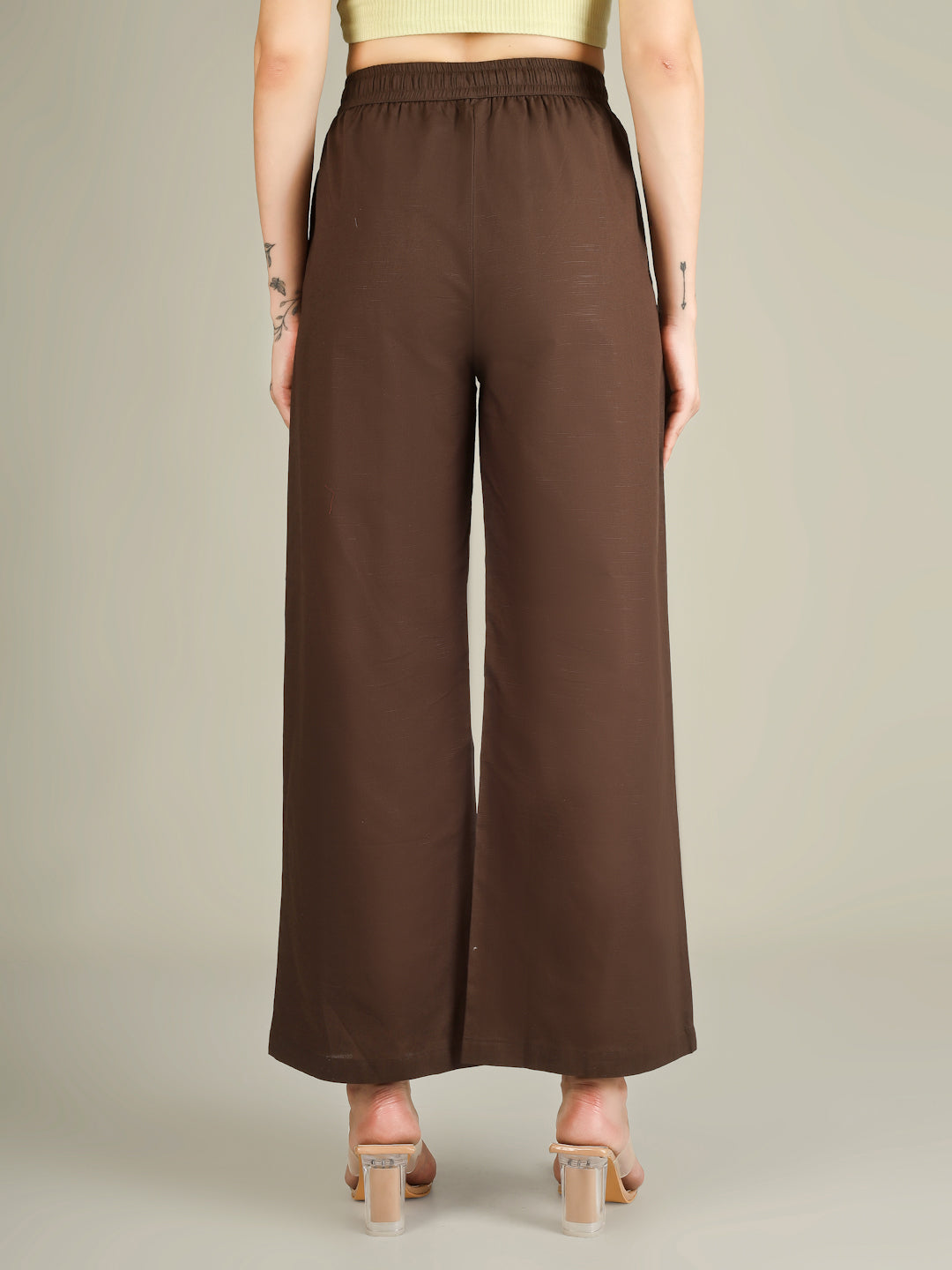 Brown Premium Cotton Linen Trouser