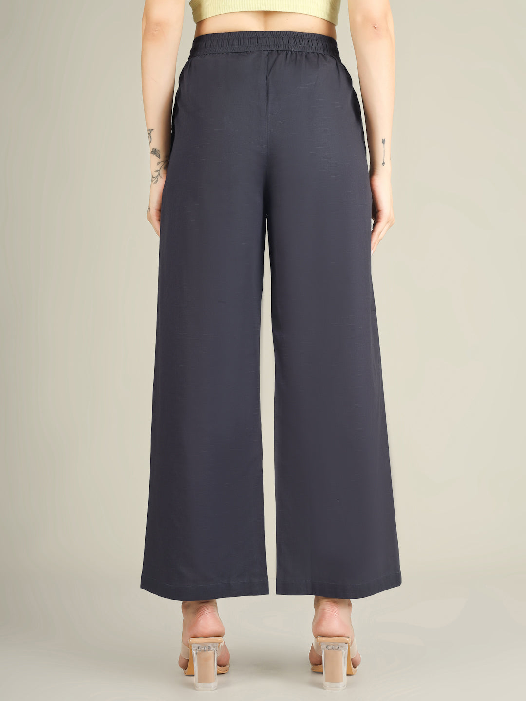 Slate Grey Premium Cotton Linen Trouser