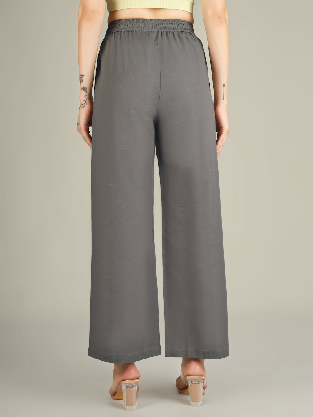 Grey Premium Cotton Linen Trouser