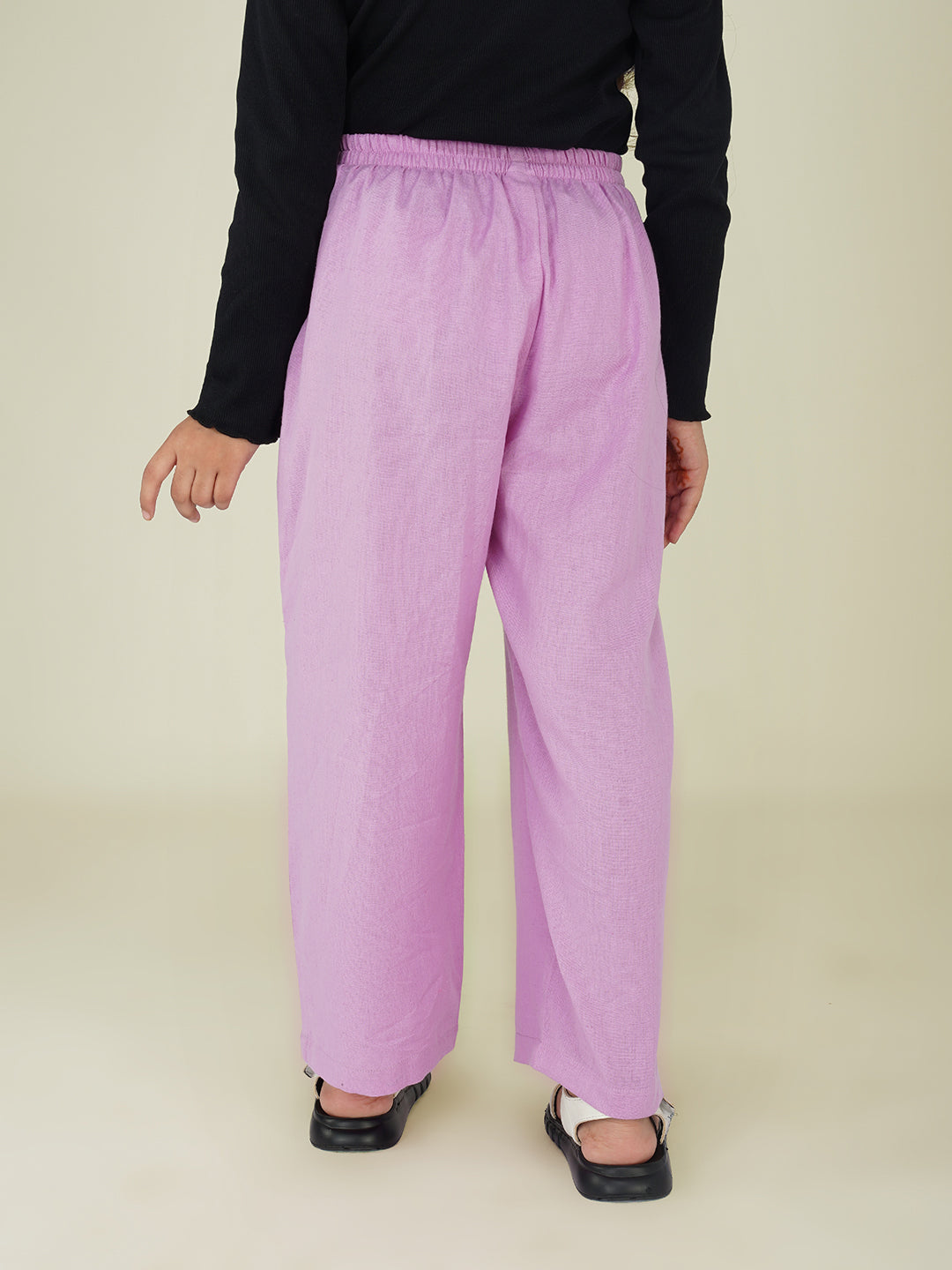 Kids Lavender Cotton Trouser