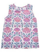 Kids Sleeveless Cotton Top (White and Pink)