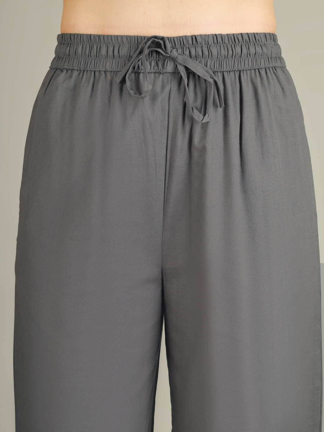 Grey Premium Cotton Linen Trouser