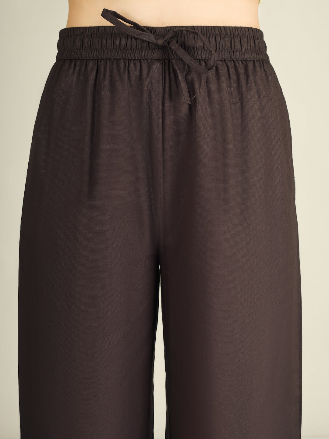 Brown Premium Cotton Linen Trouser
