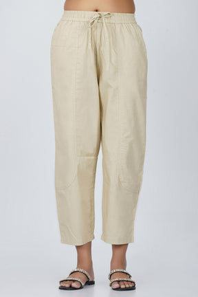 Beige Baggy Pant