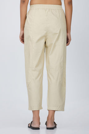 Beige Baggy Pant