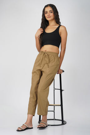 Dark Chikoo Baggy Pant