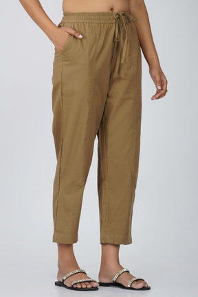 Dark Chikoo Baggy Pant