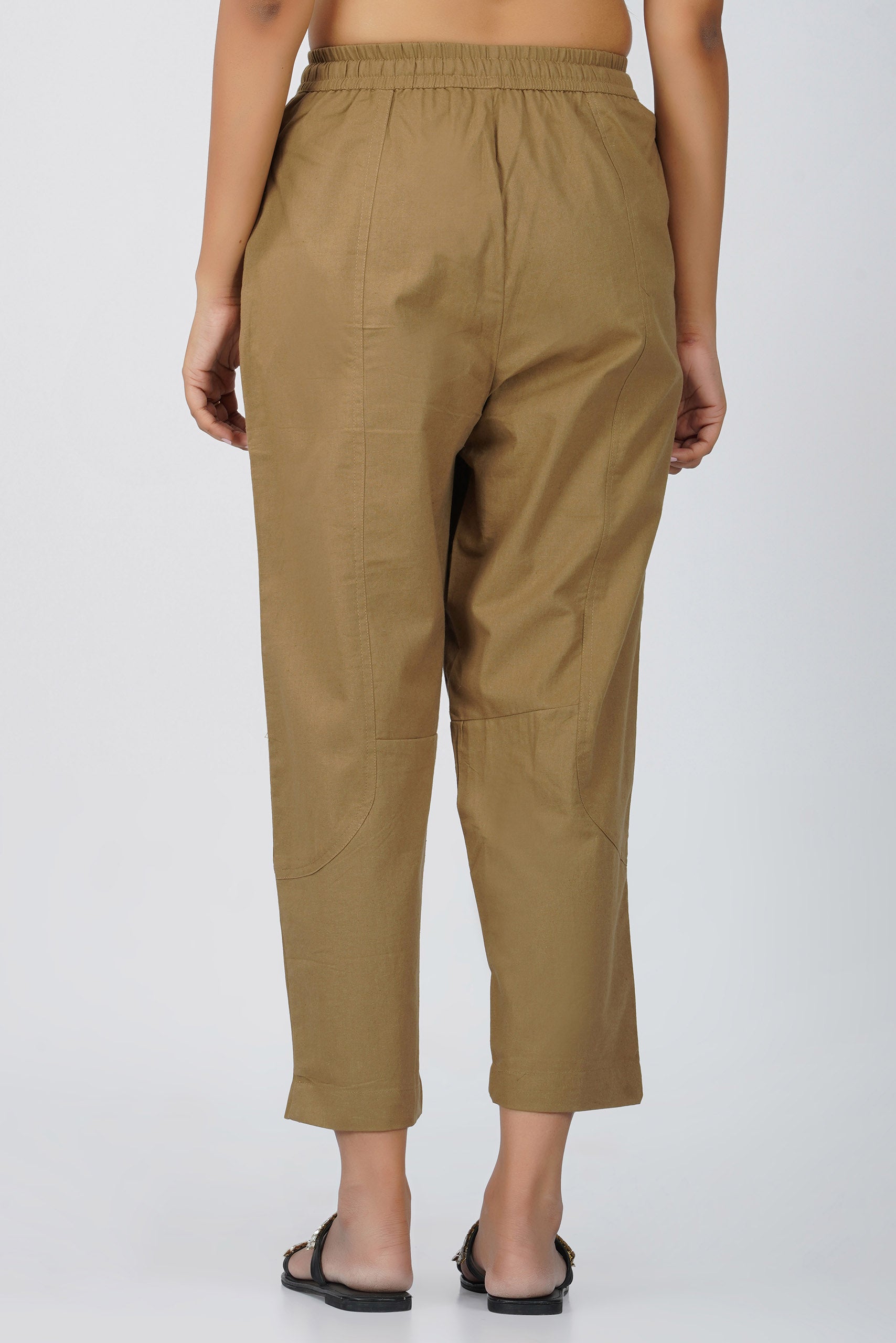 Dark Chikoo Baggy Pant