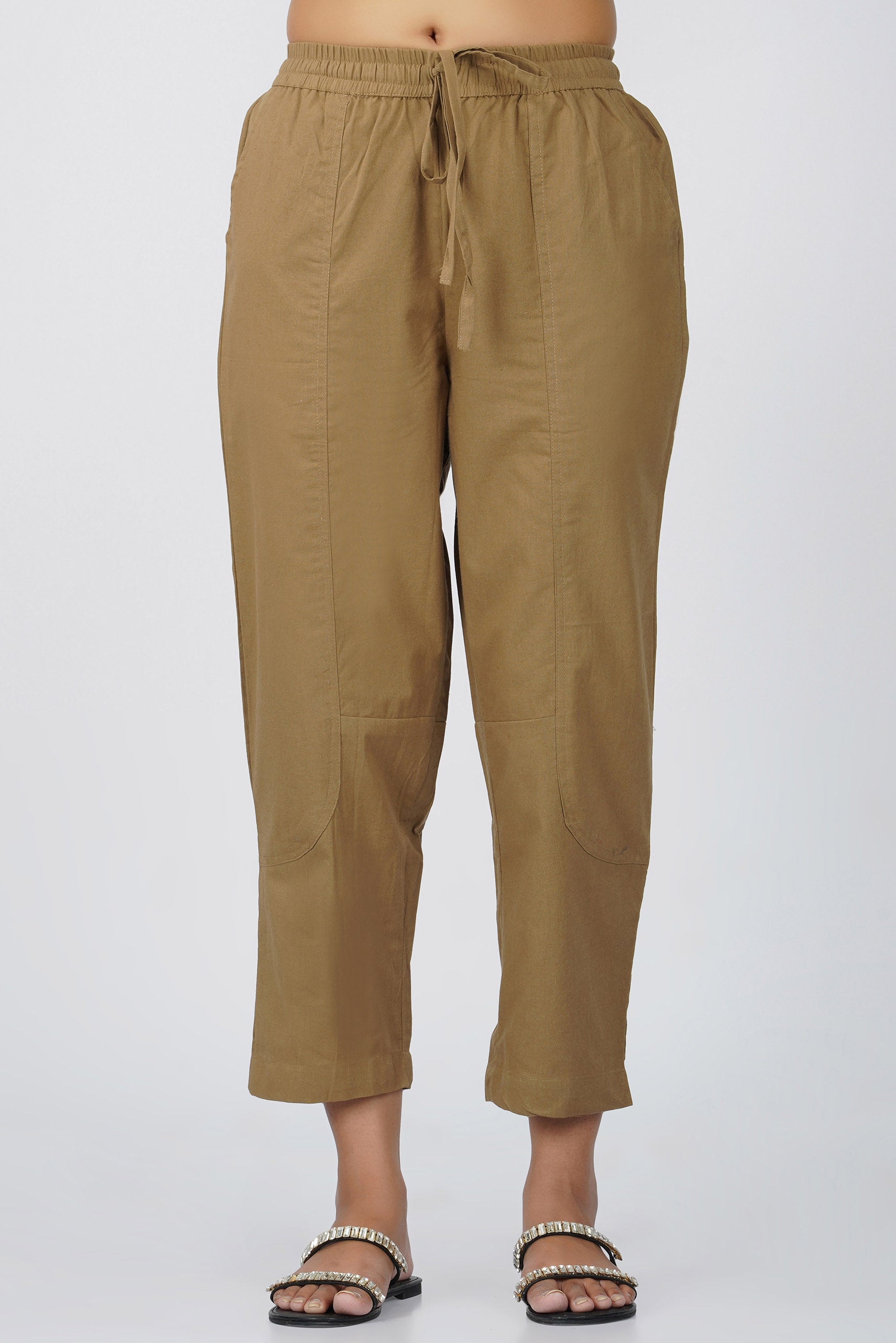 Dark Chikoo Baggy Pant