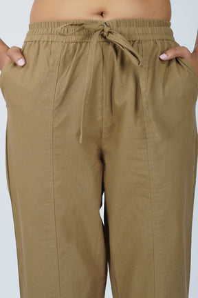 Dark Chikoo Baggy Pant