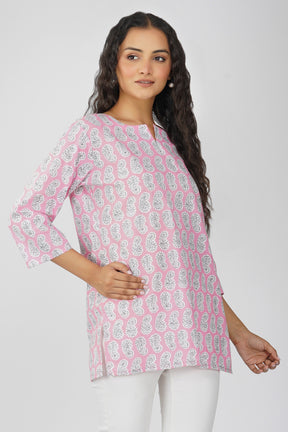 Light Pink Pure Cotton Top