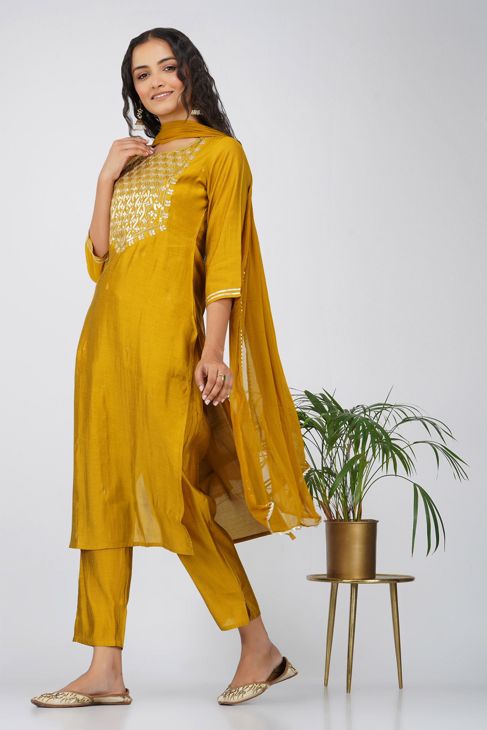 Mustard 3-Piece Salwar Suit