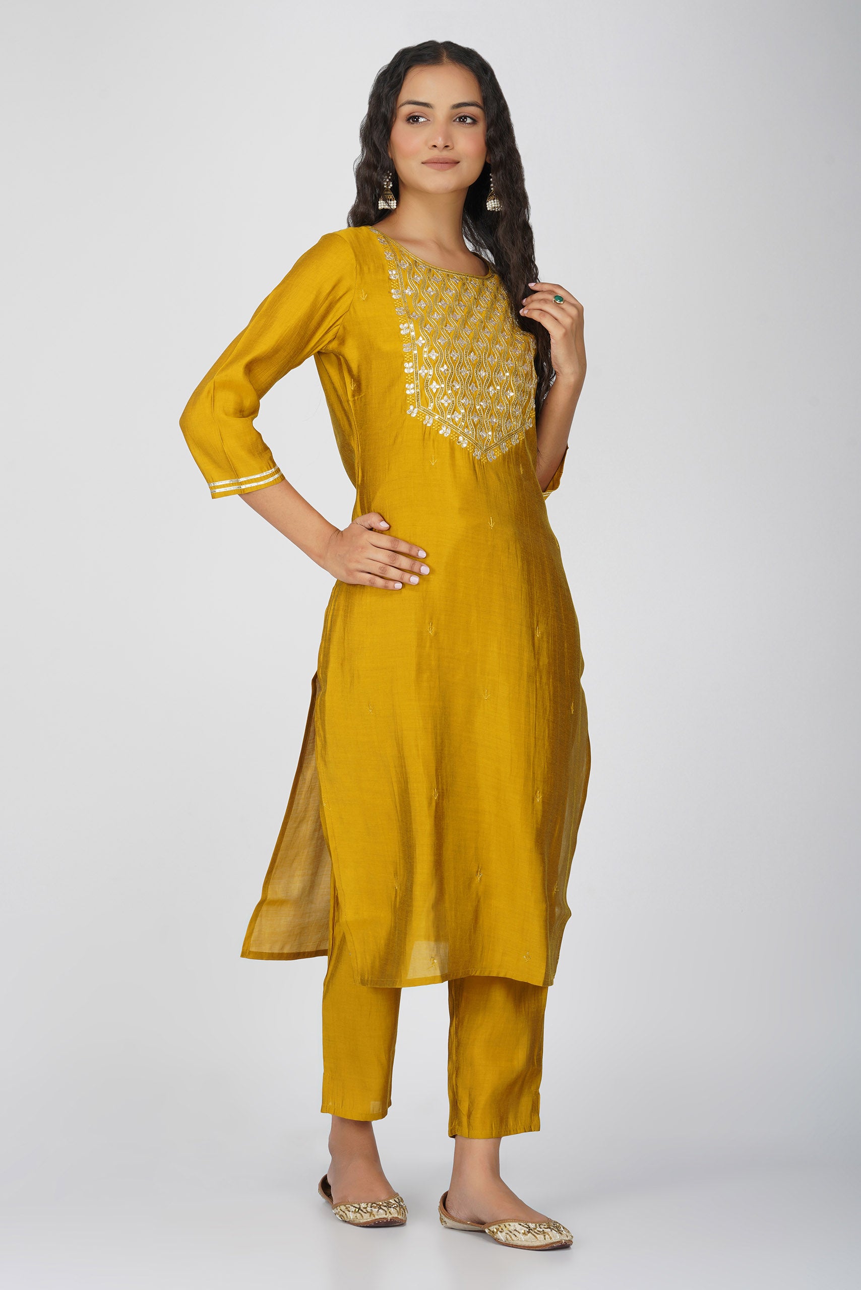 Mustard 3-Piece Salwar Suit