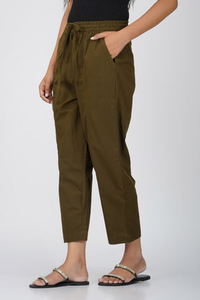 Olive Baggy Pant