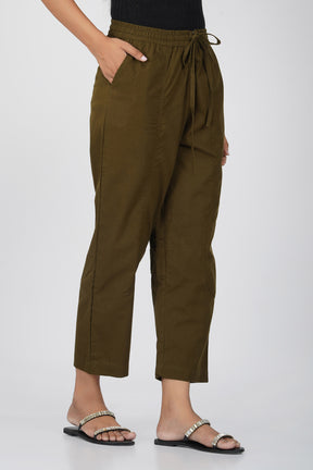 Olive Baggy Pant