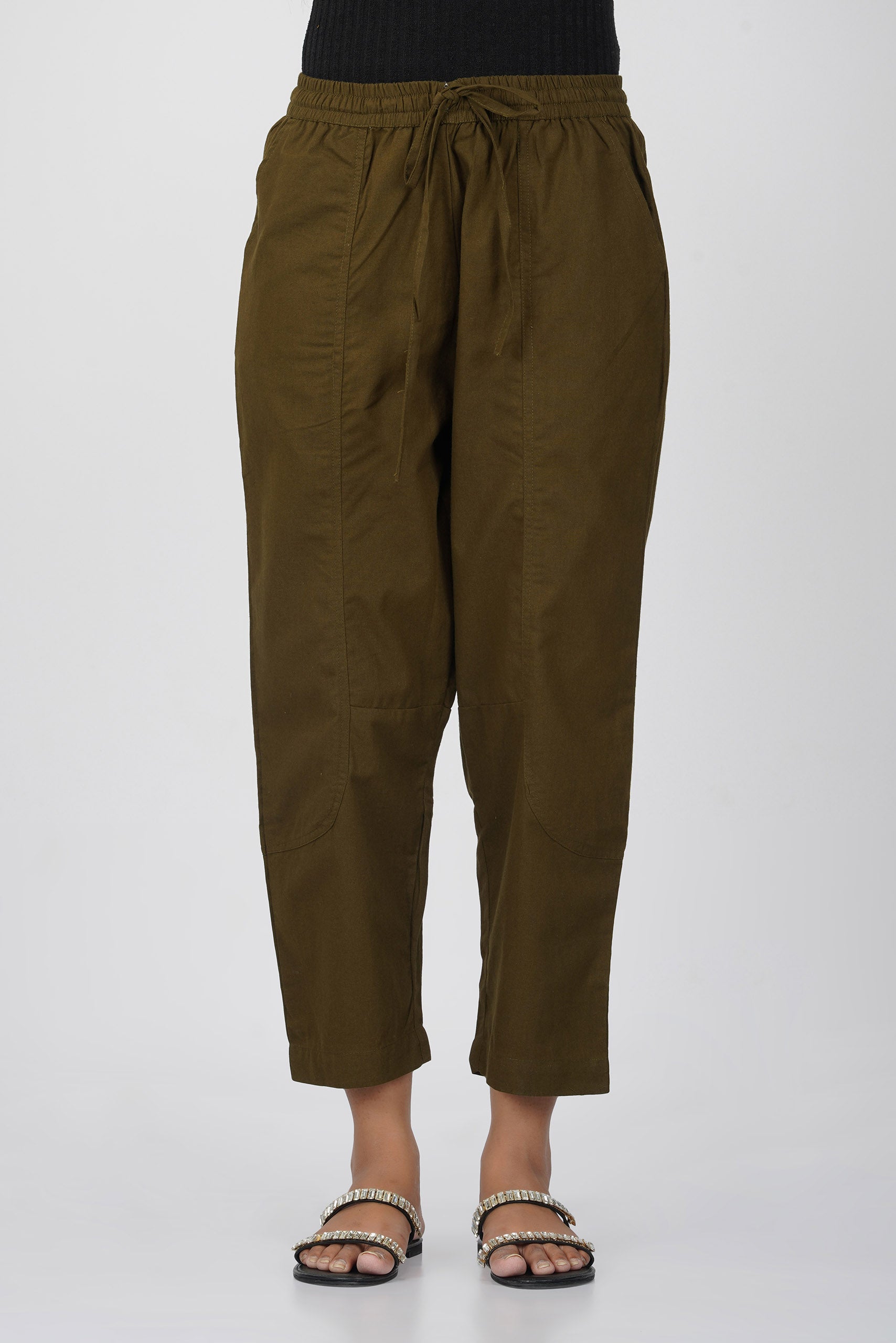 Olive Baggy Pant