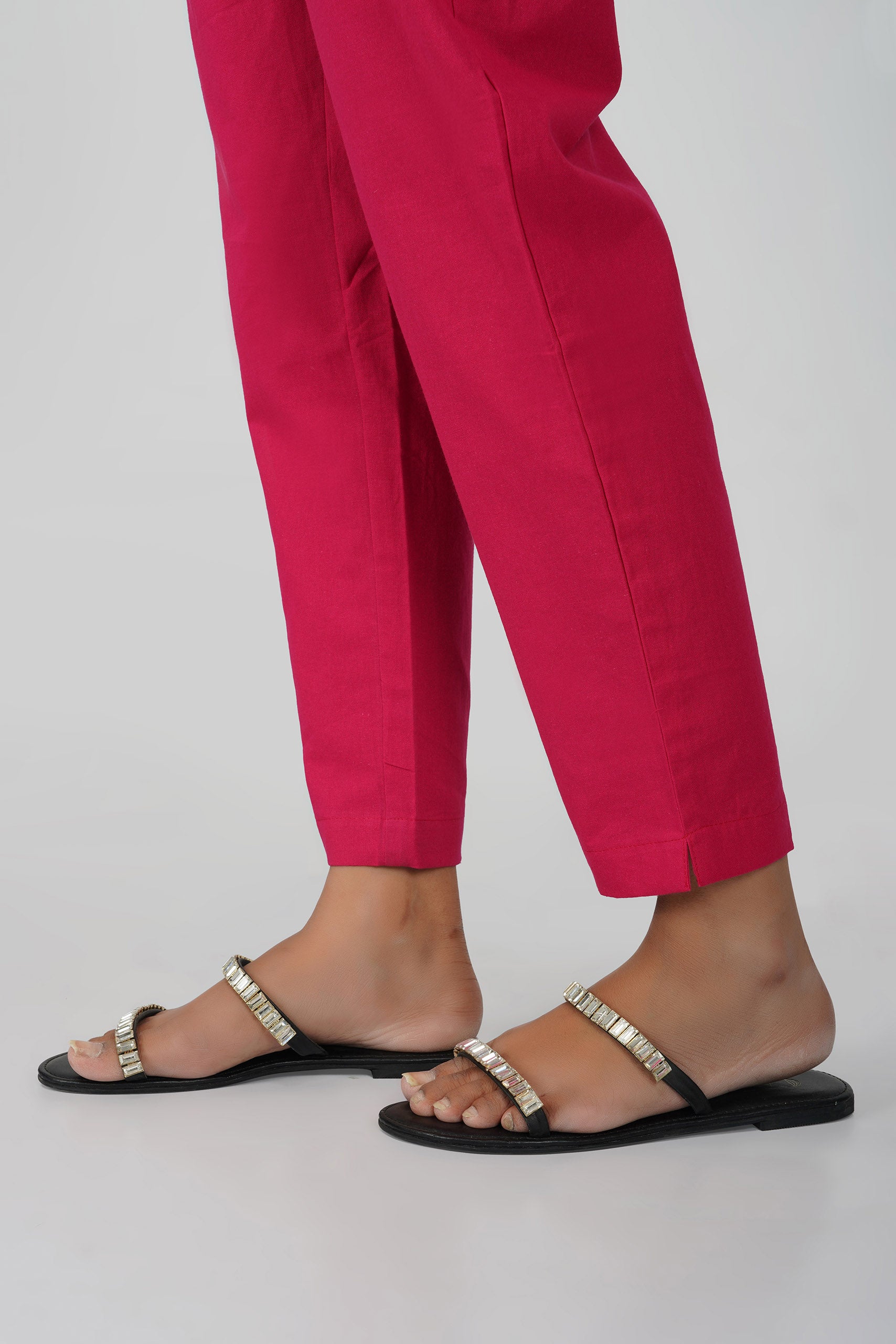 Rani Pink Cotton Trouser for Women