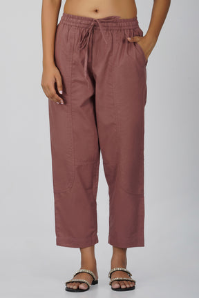 Rose Taupe Baggy Pant