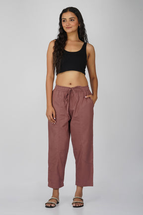 Rose Taupe Baggy Pant